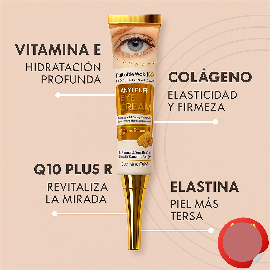 ✨ Crema Contorno Ojos™ – 👉Despídete de las bolsas, da la bienvenida a una mirada joven
