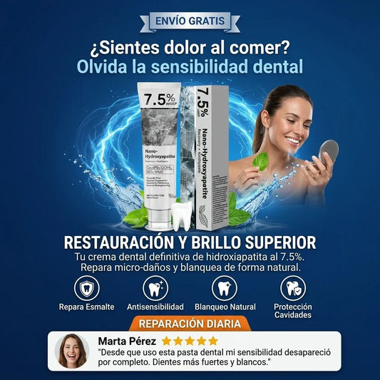 ✨ Crema Dental Blanqueadora con Hidroxiapatita 7.5% ✨